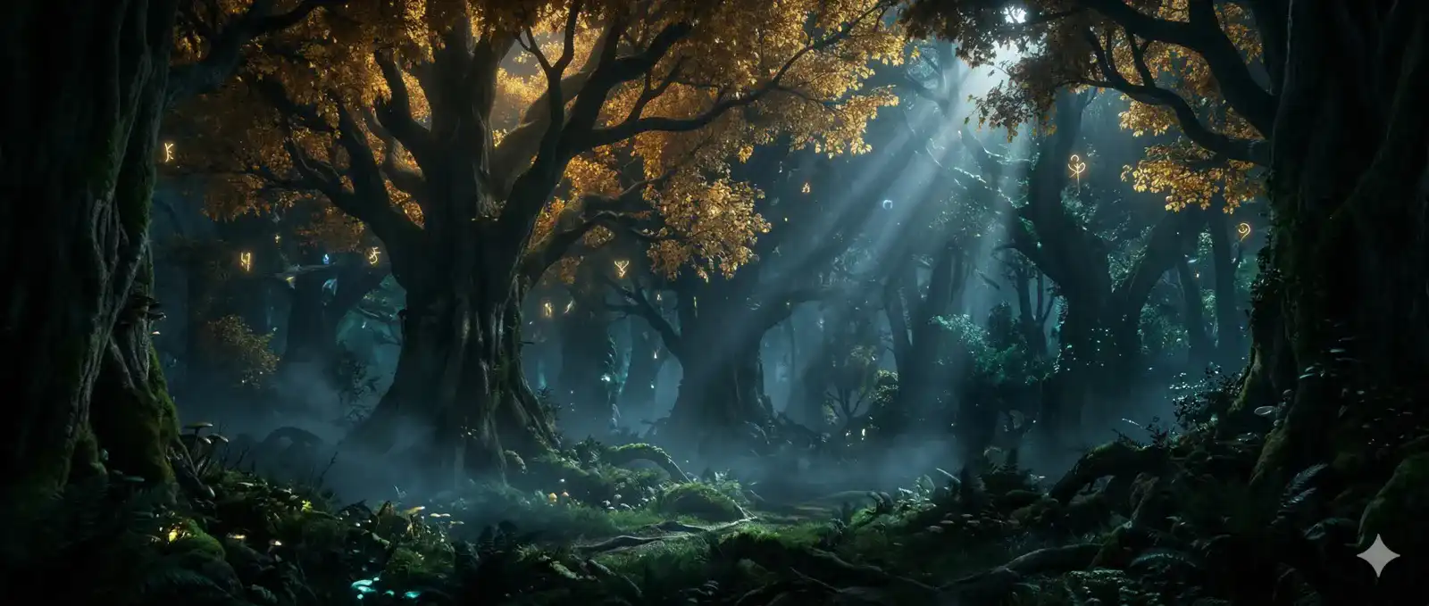 Enchanted elven forest